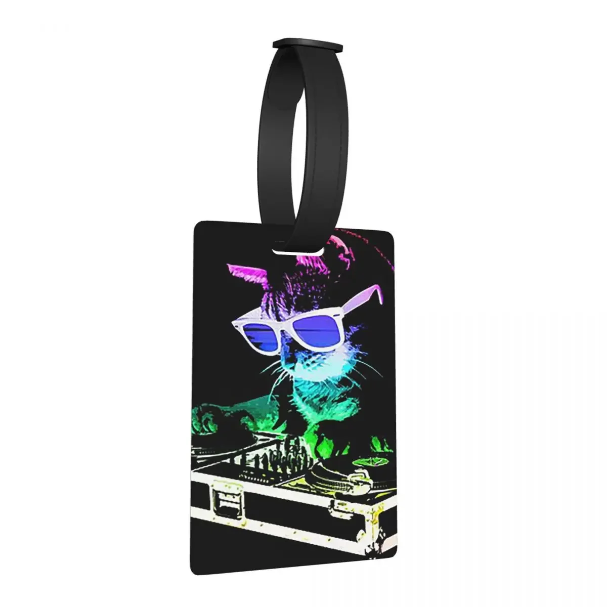 

Дом Кошка Радуга Dj Kitty Багажные бирки Аксессуары для чемодана Мода для путешествий Багажная бирка Держатель этикетки ID Имя Адрес