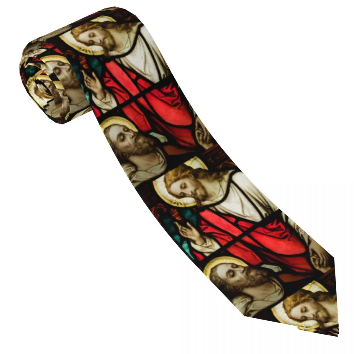 Jesus Christ Tie Elegant Neck Ties For Unisex Adult Wedding Party Quality Collar Tie Pattern Necktie Accessories