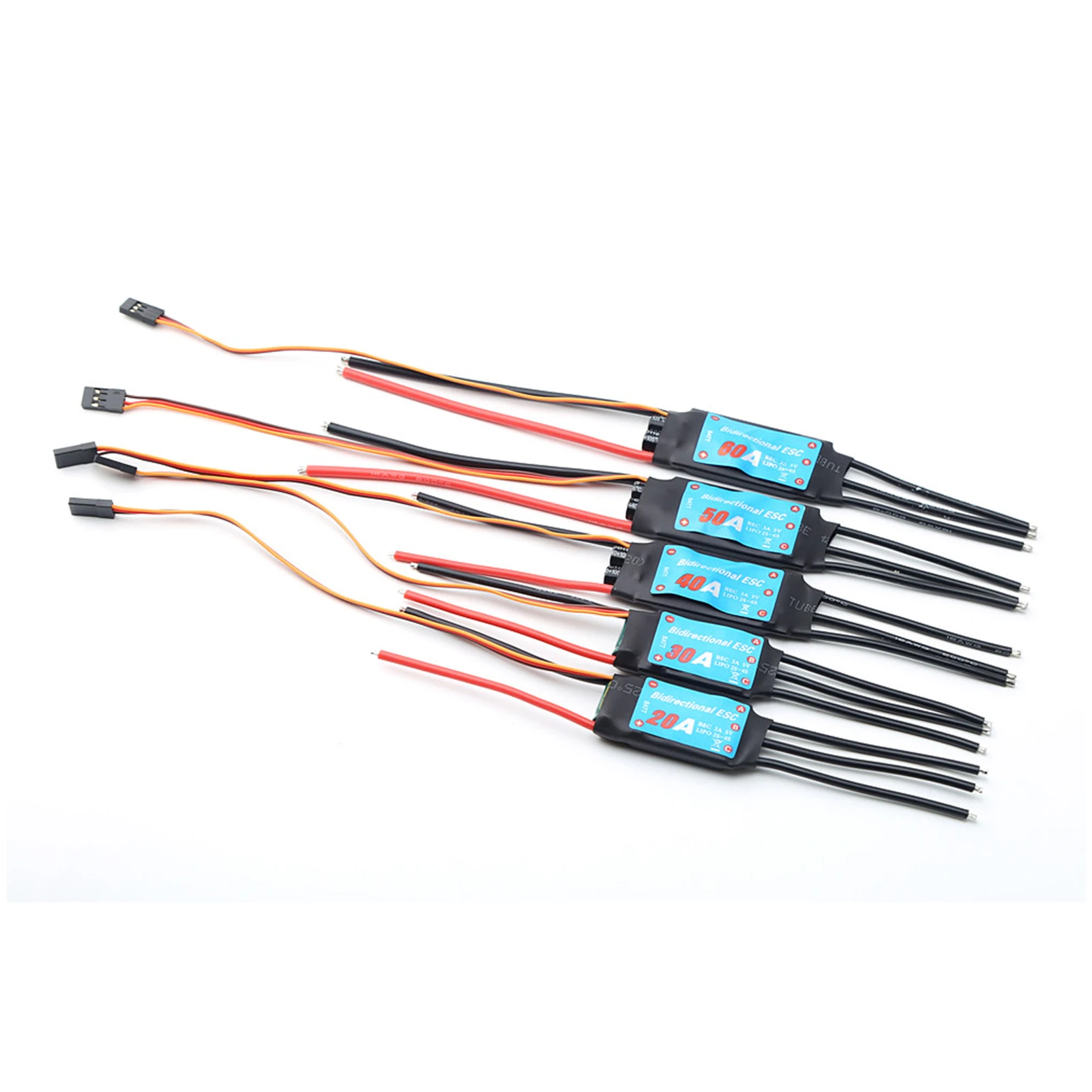 Bidirectional ESC ESC 40A Brushless ESC Bidirectional Electronic Speed Controller for RC Car Boat Remote Control Ship