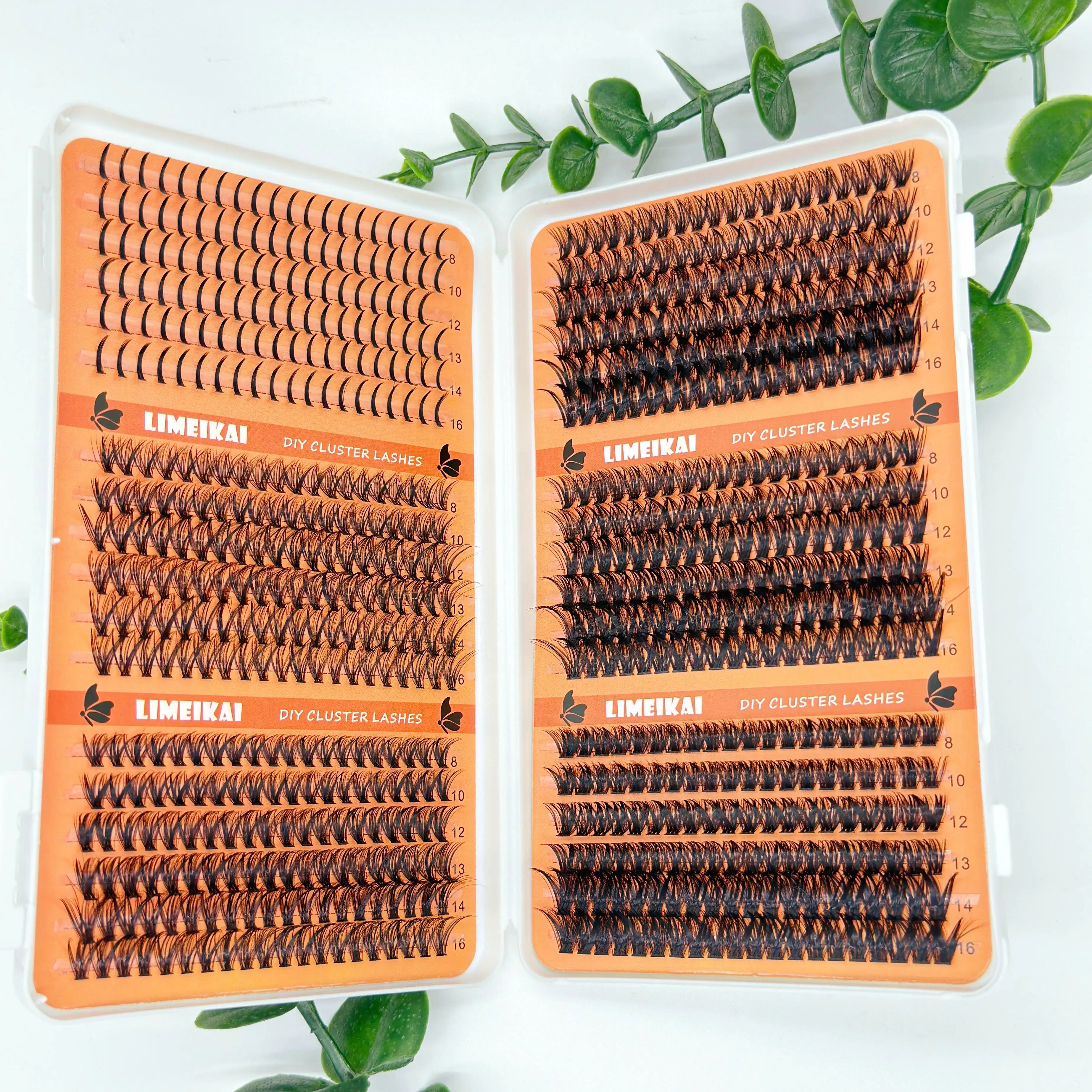 Limeikai Segmented DIY Cluster Eyelash Set,Multi-Length Mixed Pack,Naturally Dense Fairy Hair,Beginner-Friendly False Eyelashes