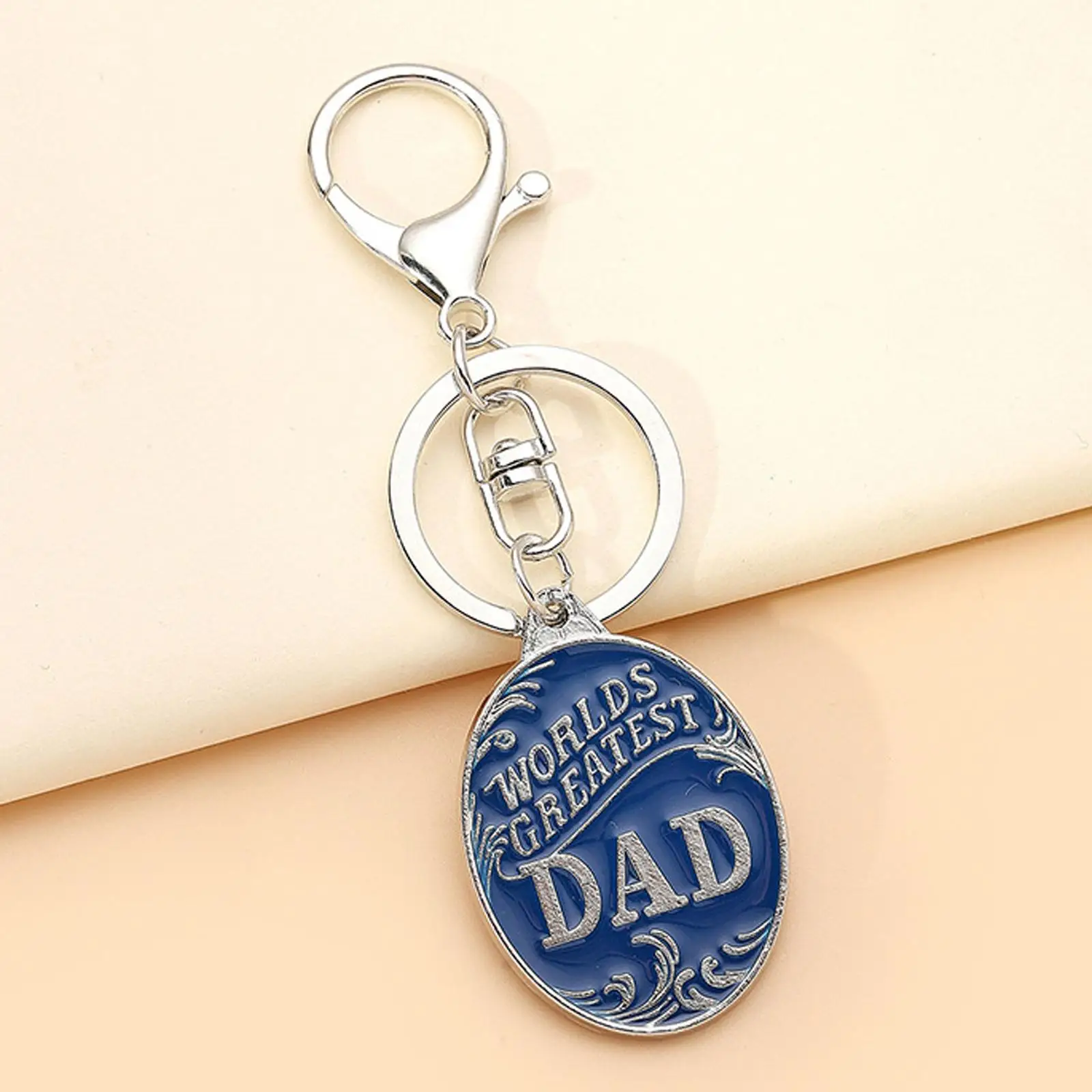 Keychain for Dad Charm Earphone Case Decoration Alloy Appreciation Key Chains Accessories Birthday Present Father Keychain