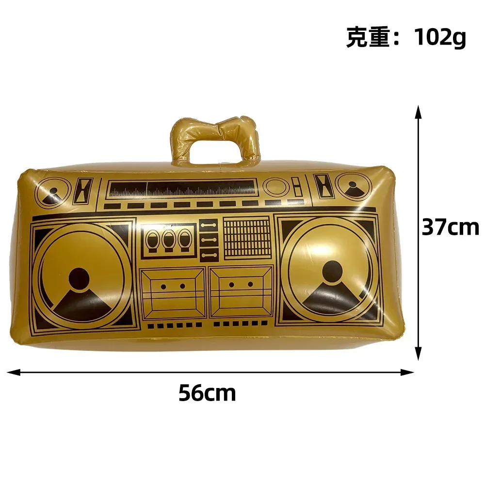 Inflatable Microphones 80s 90s Theme Party Decorations Props Hip Hop Theme Disco Birthday Party Inflatable Radio Boombox