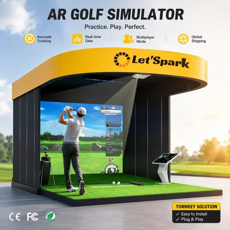 【CHIMU HOME】 Interactive Projection Golf and Soccer Simulator for Indoor Home Use