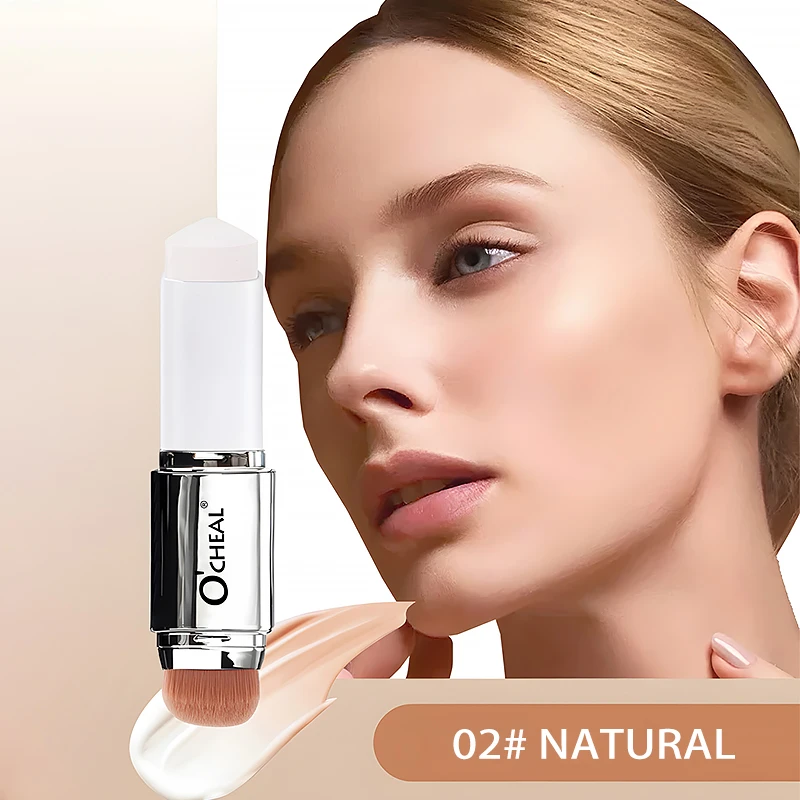 O'CHEAL Temperatuurveranderende Foundation Stick Gezichtsdekking Vlekken Poriën Tweekoppige Gezicht Matte Make-up Foundation Crème