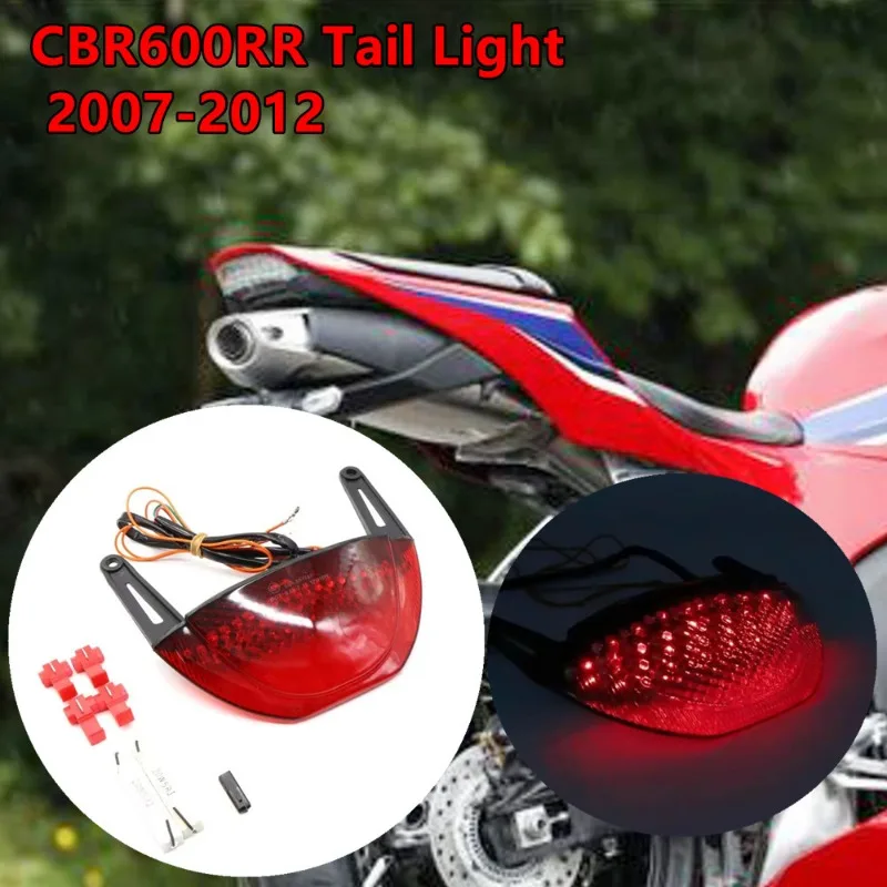 

For Honda CBR600RR CBR 600 RR 2007 2008 2009 2010 2011 2012 Rear Tail Light Brake Turn Signals Integrated Motorcycle LED Light