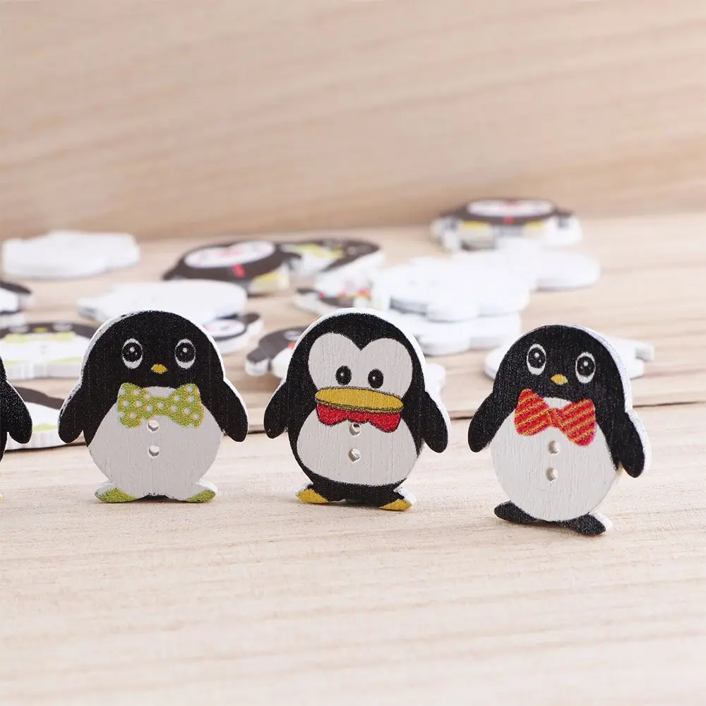 

Cute Mix Color Penguin Design Sewing DIY Clothing Clothes Decorative Apparel Buttons Sewing Crafts Sewing Accessories