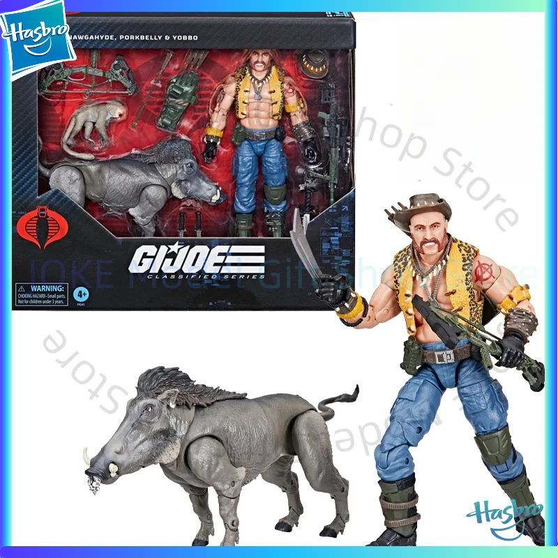 

Hasbro G.I. Joe Classified Series #125, Dreadnok Gnawgahyde and Pets Porkbelly & Yobbo Action Figure Collectible Model