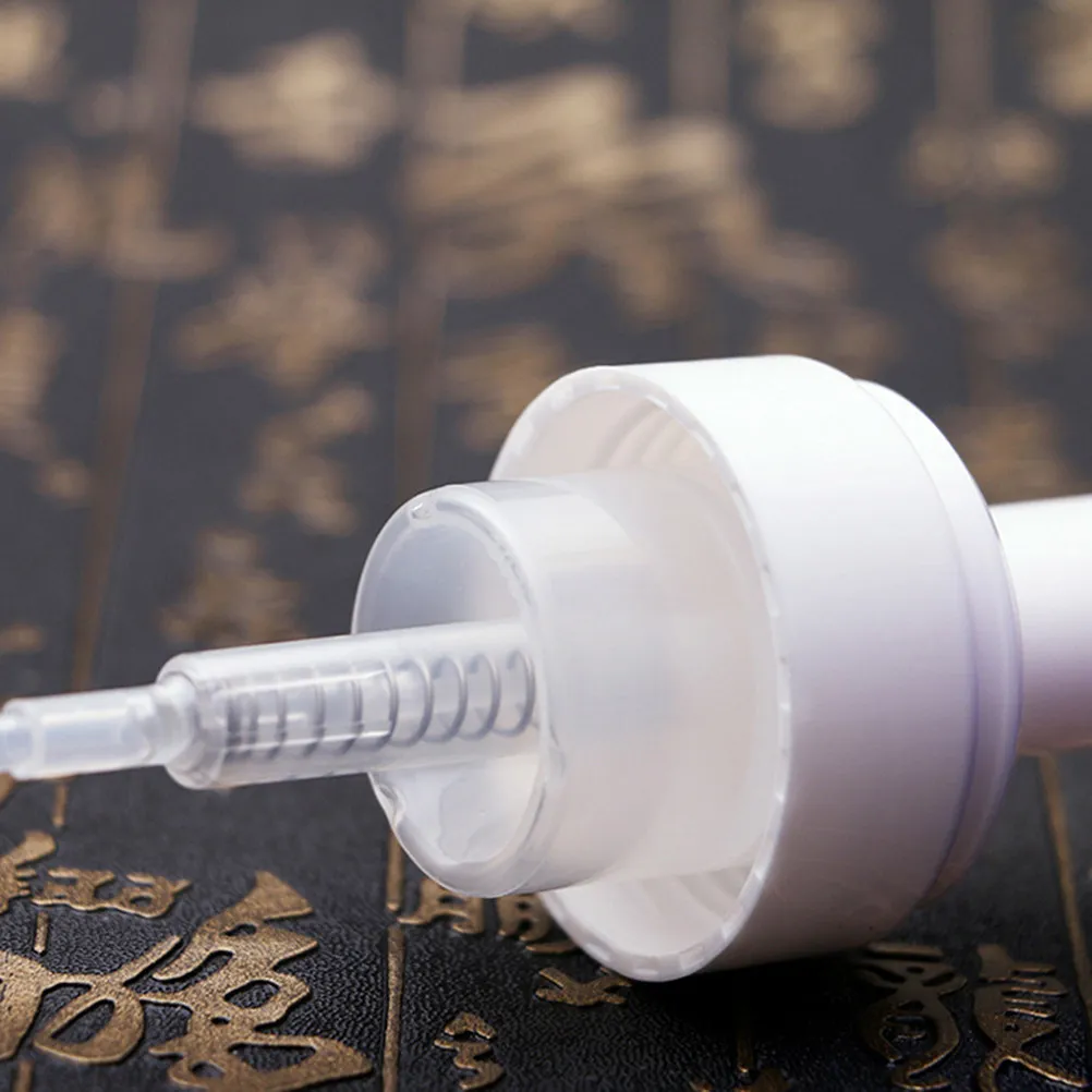 

2Pcs Premium Plastic Travel Bubbler Bottles Clear Blue Portable Facial Cleanser Cosmetics Container Lightweight Reusable Empty