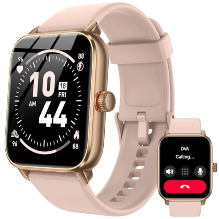 

Умные часы для мужчин и женщин с HD-экраном 1.85 дюйма, сенсорным управлением, фитнес-трекером, Bluetooth-звонками, Alexa, водонепроницаемостью IP68 и 120 спортивными режимами