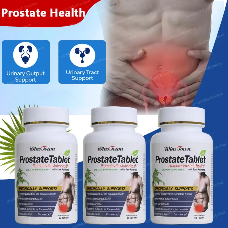 

Saw Palmetto Capsules for Men's Prostate Health Supports Urinary Tract Health, Frequent Urination
