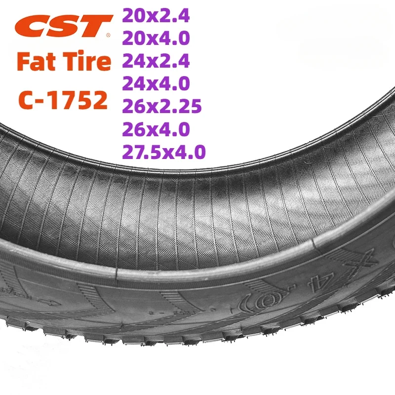 CST 20 inch Fat Tire Electric Snowmobile Beach Bicycle Tire MTB Bicycle Front Rear Wheel 100-406 20x2.4 24x4.0 4.8 26 27.5