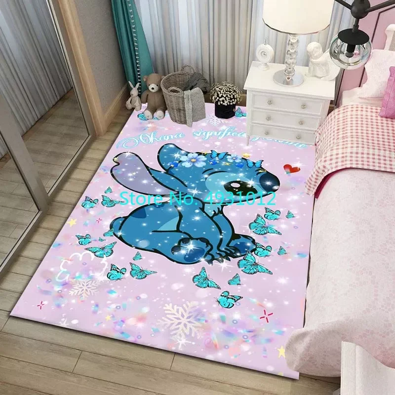 Stitch Anti-slip Area Carpet Rug Carpet Living Room Bedroom Bedside Soft Comfortable Children Kids Anti Slip Floor Mat