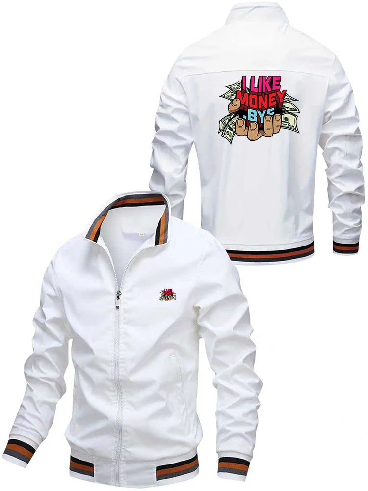 

2025 Men's Spring/Autumn letter-printed jacket, a high-quality and fashionable sporty outdoor men's coat