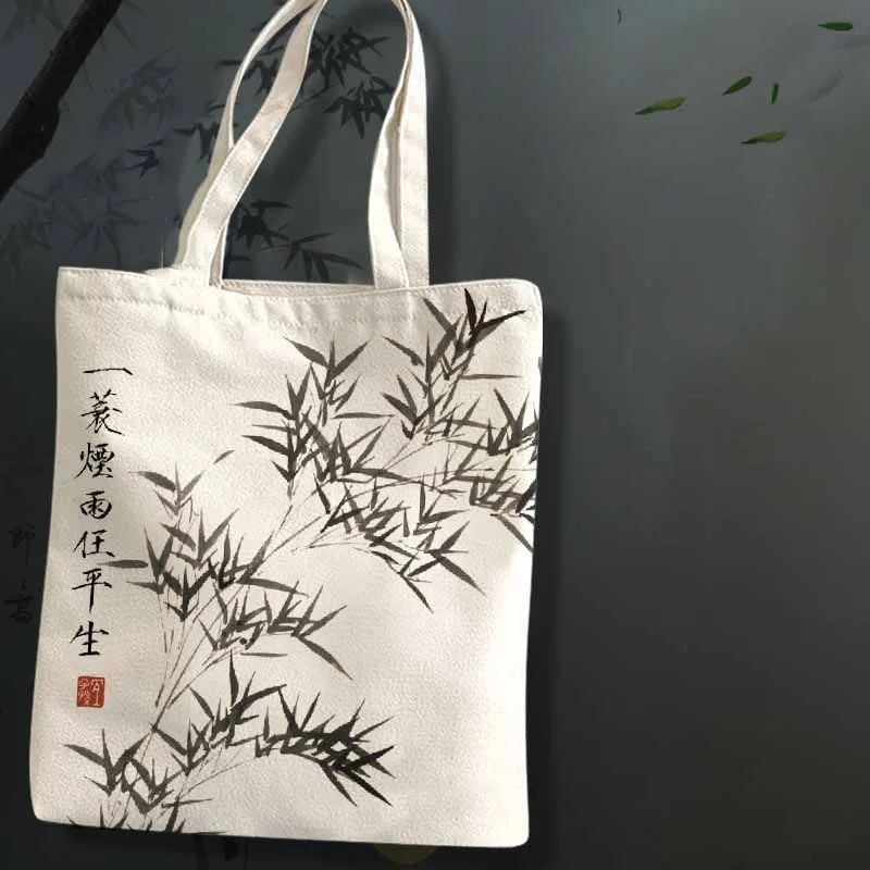 Chinese Style Canvas Shoulder Bag Women Lazy Retro All-match Lightweight Commuter Underarm Casual Totes Large Capacity Сумка