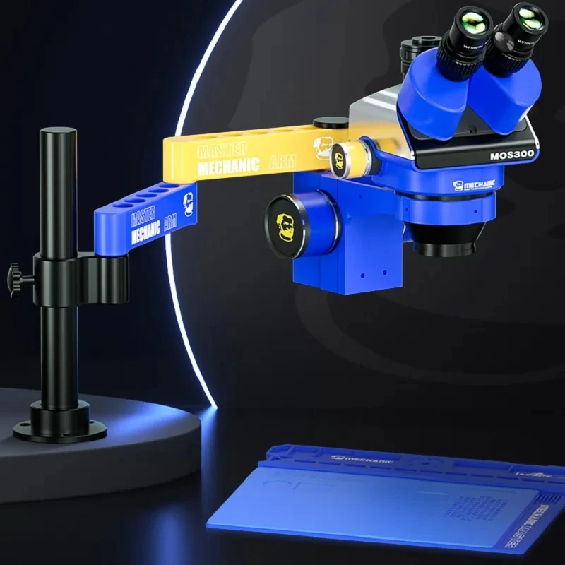 Mikroskop MECHANIC M2 LM3 Wolnostojące, regulowane ramię wahadłowe Odpowiednie do naprawy mikroskopów Naprawiono 360° ° Darmowe narzędzie do