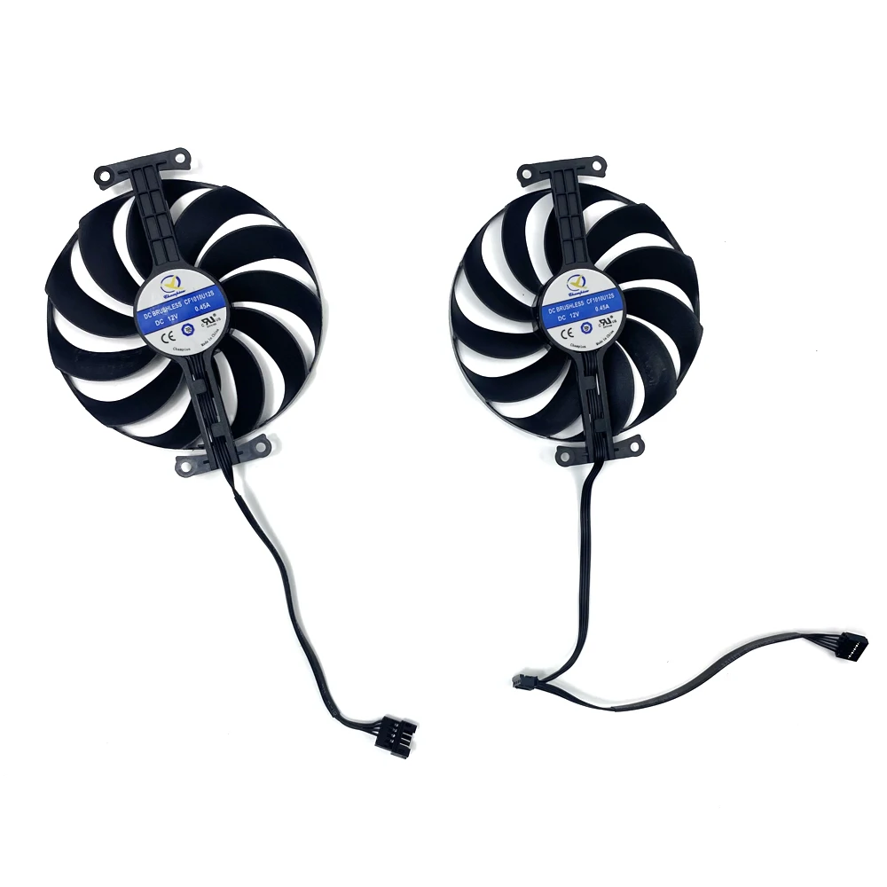 Видеовентилятор 95 мм CF1010U12S RX6650XT RX6600 RX6600XT RX6650 XT для ASUS Dual Radeon RX 6650 XT RX 6600 RX 6600 XT RX6650 Вентилятор
