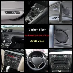 Carbon Fiber For BMW 1 Series Cope E81 E82 E87 E88 Steering Wheel Air Panel Gear Navigation Windows Control Panel Center Console