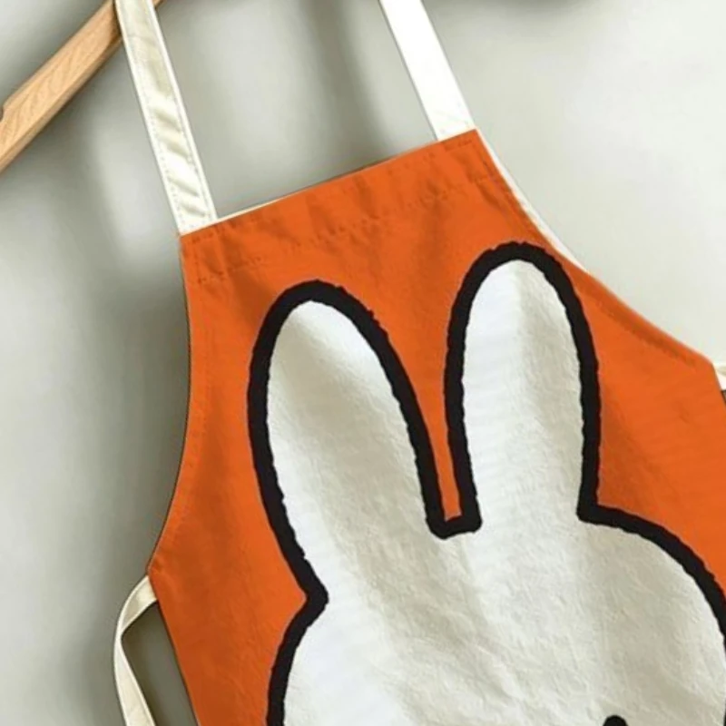 Cartoon Kawaii New Style Simple Family Use Kitchen Adult Student Breathable Apron Cook Wash Dishes Antifouling Good Looks Miffy