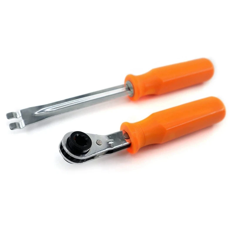 2 Piece Automatic Slack Adjuster Release Tool And Wrench For Air Brake System Adjustments