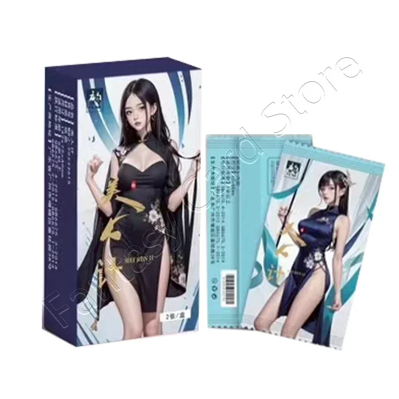 Limited Goddess Story Card ACG Nude AI Sexy Card Fold Card Collection Uniform JK Black Silk Stockings Sexy Girls Desire Woman