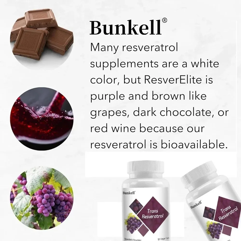 Resveratrol Capsules - Antioxidant, Anti-aging, Smooth Skin, Promote Skin Cell Health, Improves Brain Function, Improve Immunity