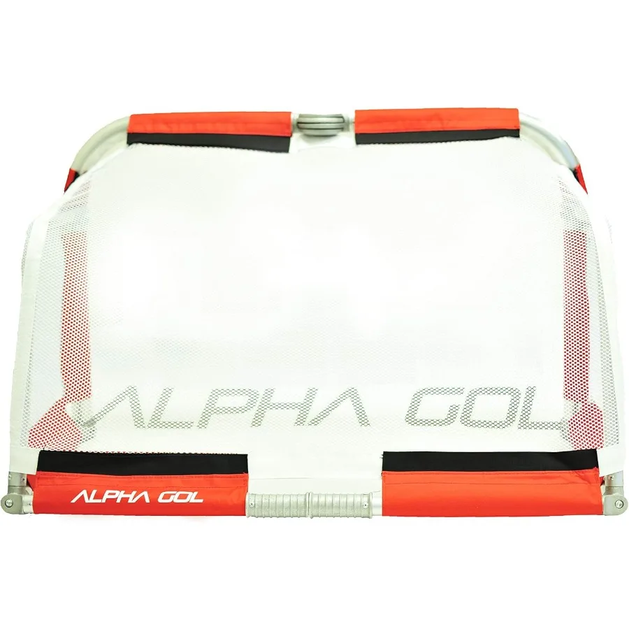 ประตูฟุตบอลอลูมิเนียมพับได้ Alpha Goal พร้อมกระเป๋าสำหรับพกพา สำหรับการฝึกซ้อมกีฬากลางแจ้ง ดีไซน์น้ำหนักเบาและทนทาน พร้อม Ea
