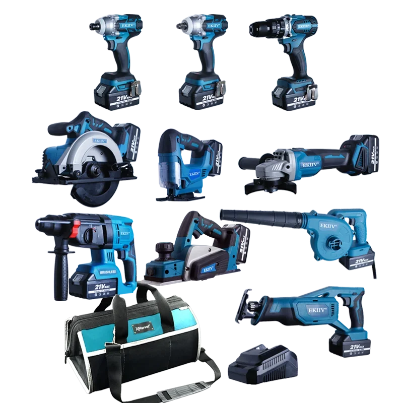 EKIIV power drill tools combo kit cordless combo 20-v max lithium ion cordless combos kits