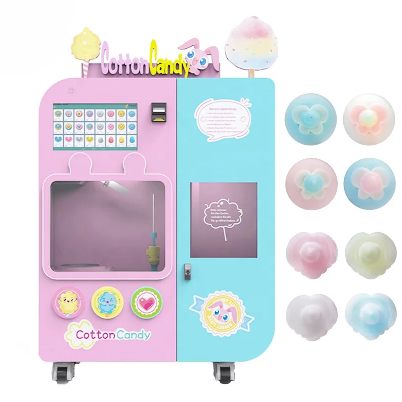 For sales Vending Machine Full Automatic Cotton Candy Machine Candy floss Making Machine