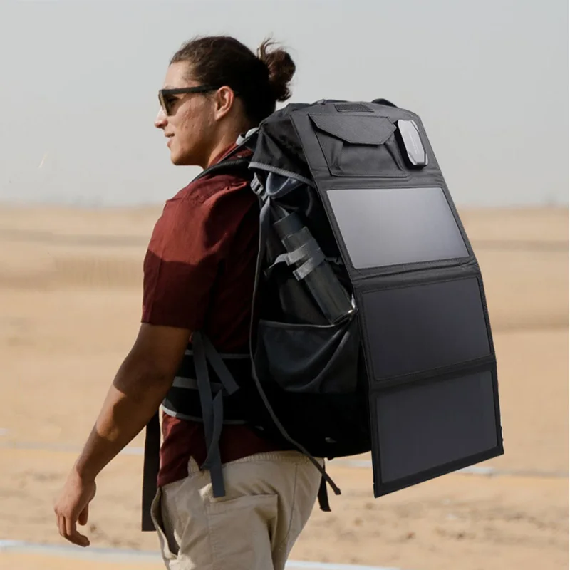 ALLPOWERS-Carregador de Painel Solar, Carregamento Solar para Telefone, Banco de Potência, Drone, Bateria de Carro, Projetor, Central Elétrica, 5V, 18V, 21W, 12V