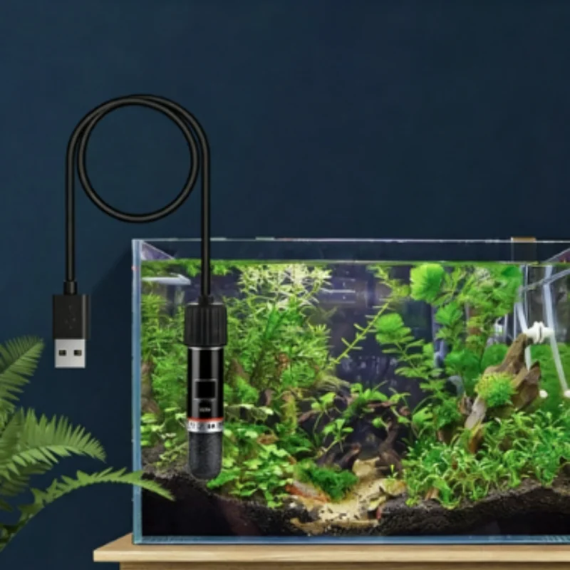 USB Mini Tauchbare Aquarium-Heizstab 26 ° C Konstante Temperatur-Thermostat-Heizung für Kleine Aquarien Unterwasser – Detail 6