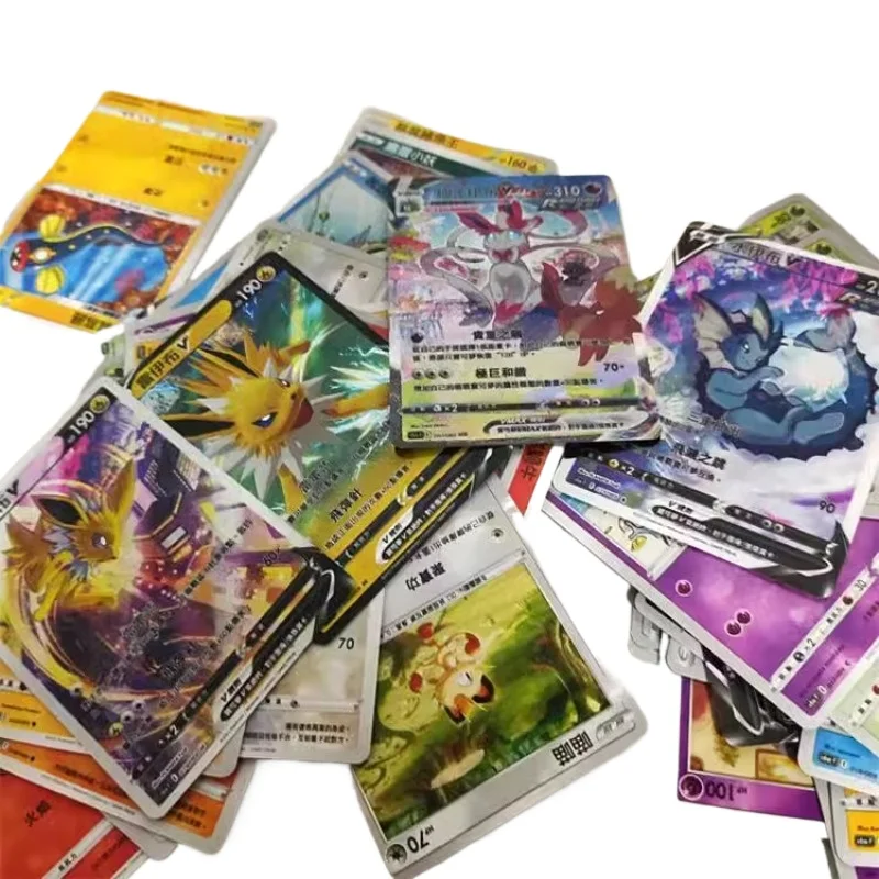 Anime game peripheral series Chinese version PTCG elf flash card collection boy hobby toy birthday gift