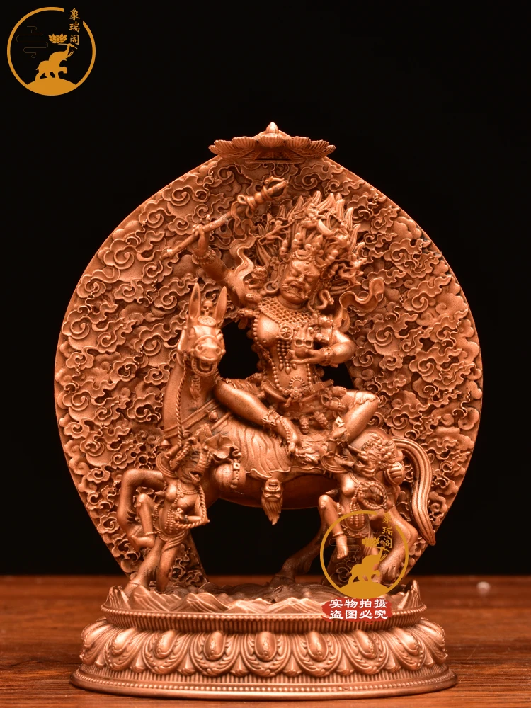 Pure copper and purple copper home auspicious celestial goddess handicraft Buddha statue 10cm