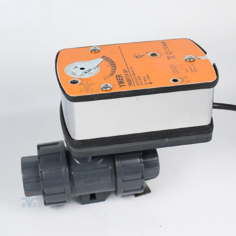 Power-off reset electric control valve Corrosion-resistant acid and alkali-resistant UPVC signal control valve 0-10V 4-20mA