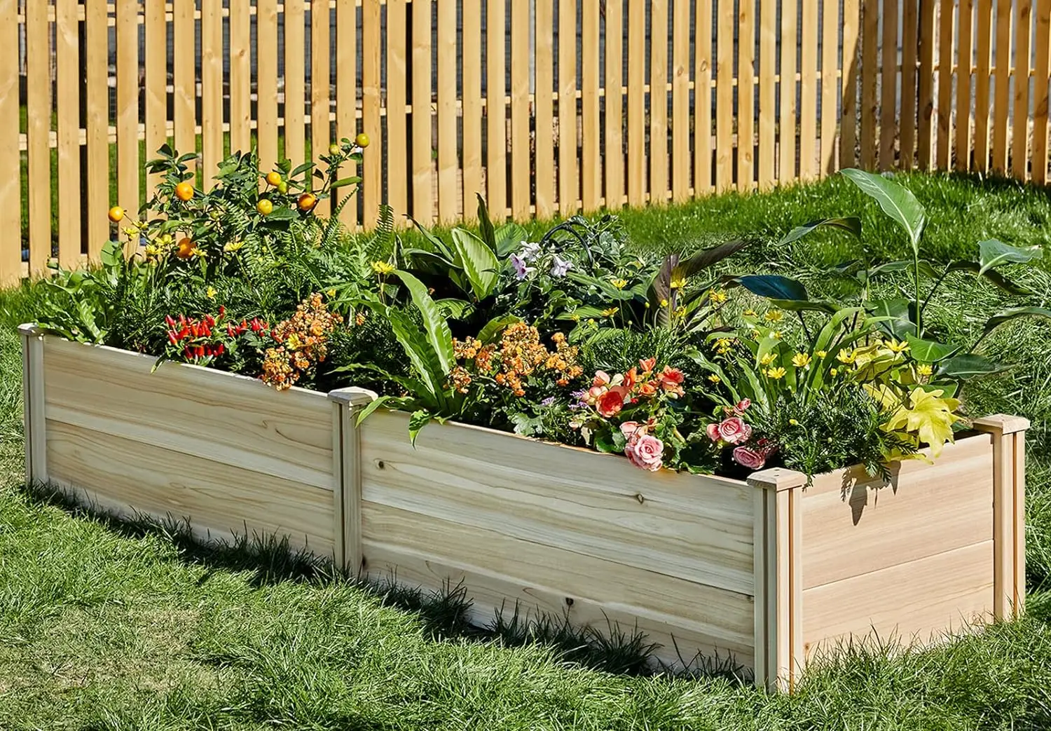 

18 Inch Deep Wooden Raised Garden Planter Extra Large Raised Garden Bed Planter Box Garden Planters for Deep-Rooted Plants