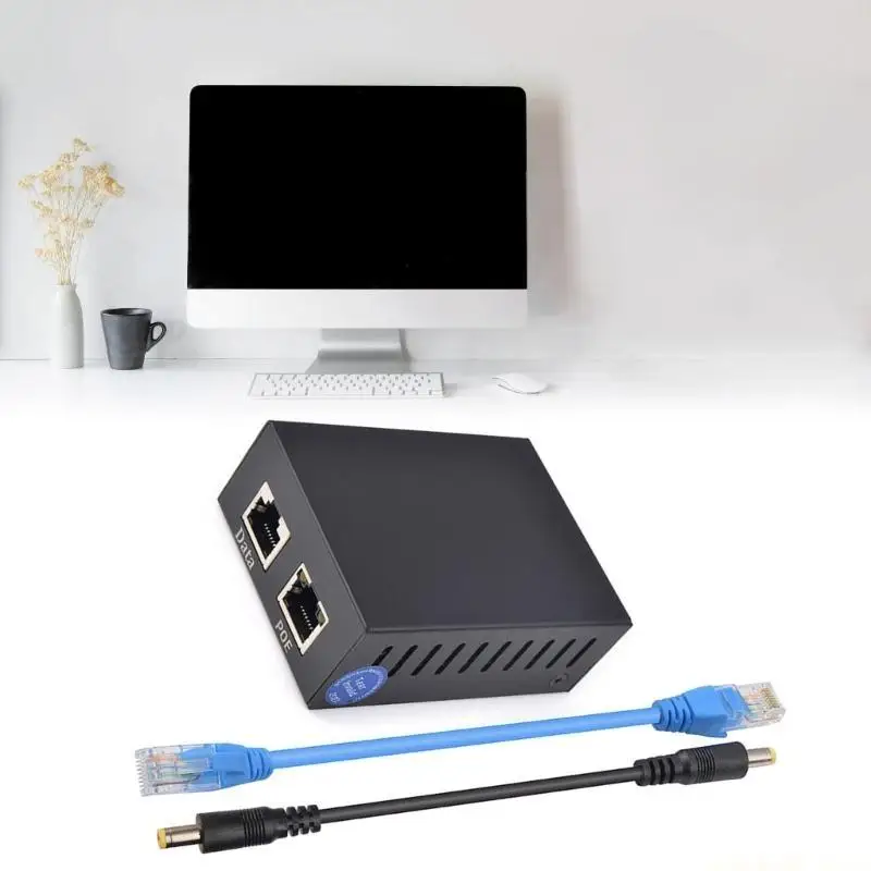 12V 5A Metal Case POE Splitter Metal Housing Rj45 1000Mbps Efficient Networking