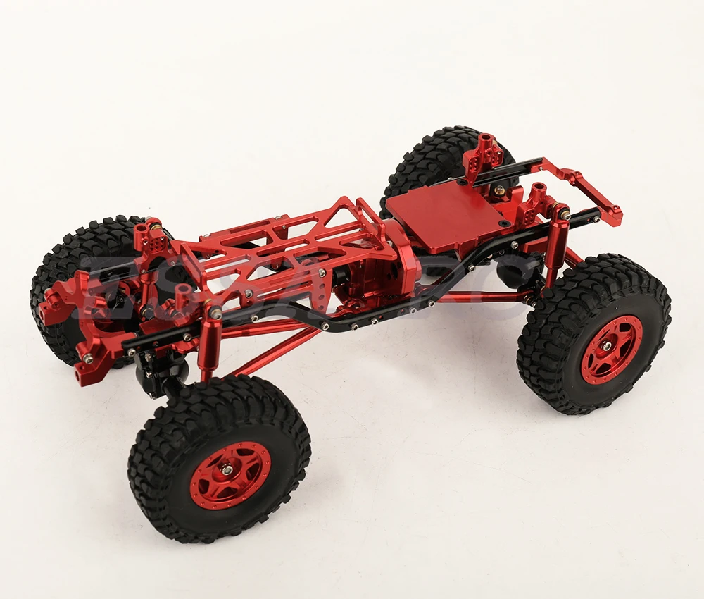 Axial SCX24 AXI00002 Wrangler Mini Model Car 1/24 RC Remote Control Climbing Car Off-road Car Metal Frame with Axles Wheel Hub