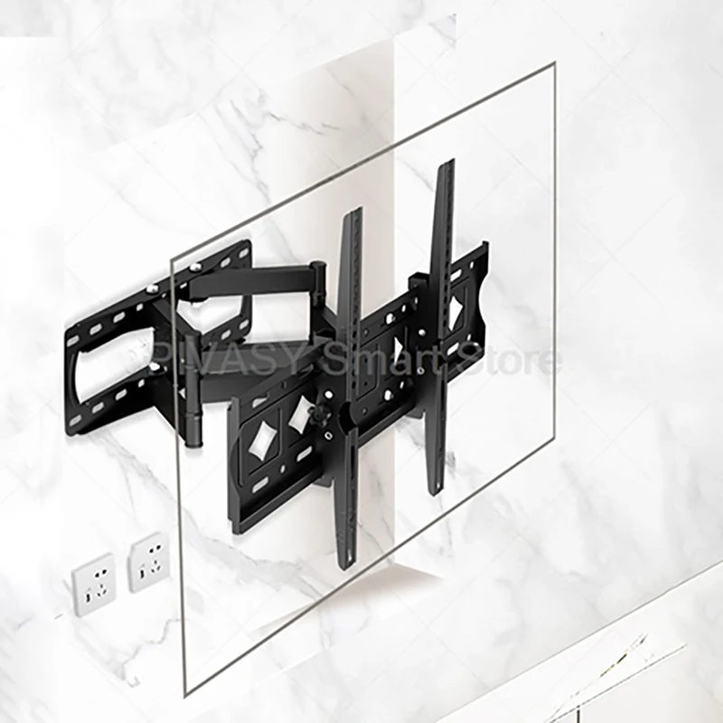 

32-85 Inch TV Wall Mount Tilt and Swivel Bracket Thickened Reinforced Axis Heavy Duty for Home Office Compatible with Most TVs