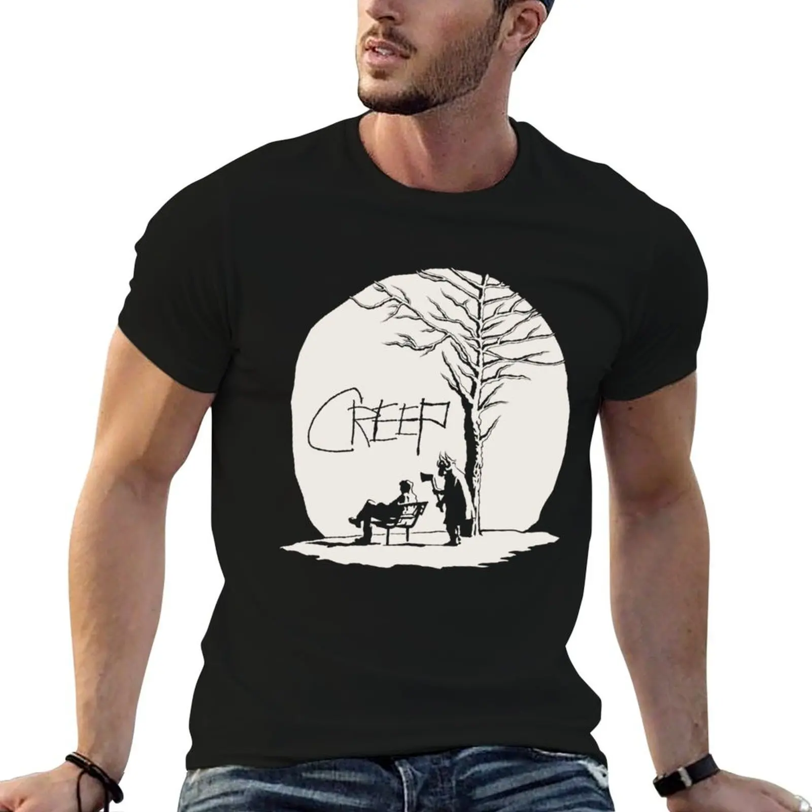 

cotton t tshirt 100% shirt cotton Essential men T-Shirt cotton Creep man t Movie 100% shirt