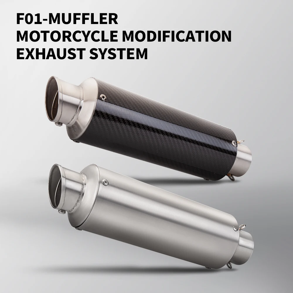 

Универсальный мотоциклетный глушитель 51 мм F01 из карбона с DB-киллером для Z1000, CBR600RR, TNT600, FZ8, GSR600, GSXR1300