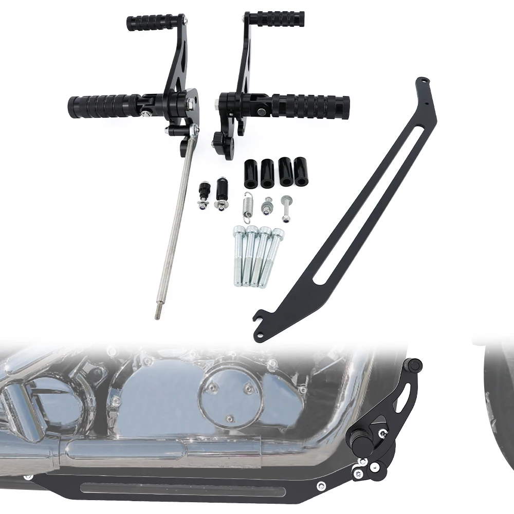 For Yamaha XVS650 V-STAR Custom/Classic/Silverado XVS400 Dragstar Motorcycle Forward Control Footrest Extension Foot Pegs Set