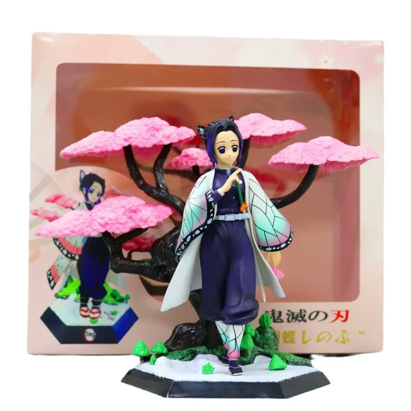 

Фигурка из аниме «Истребитель демонов» - 19 см, Сакура Камадо, Танджиро, Незуко, Кочо Шинобу, модель из ПВХ, украшение для рабочего стола, подарок на день рождения