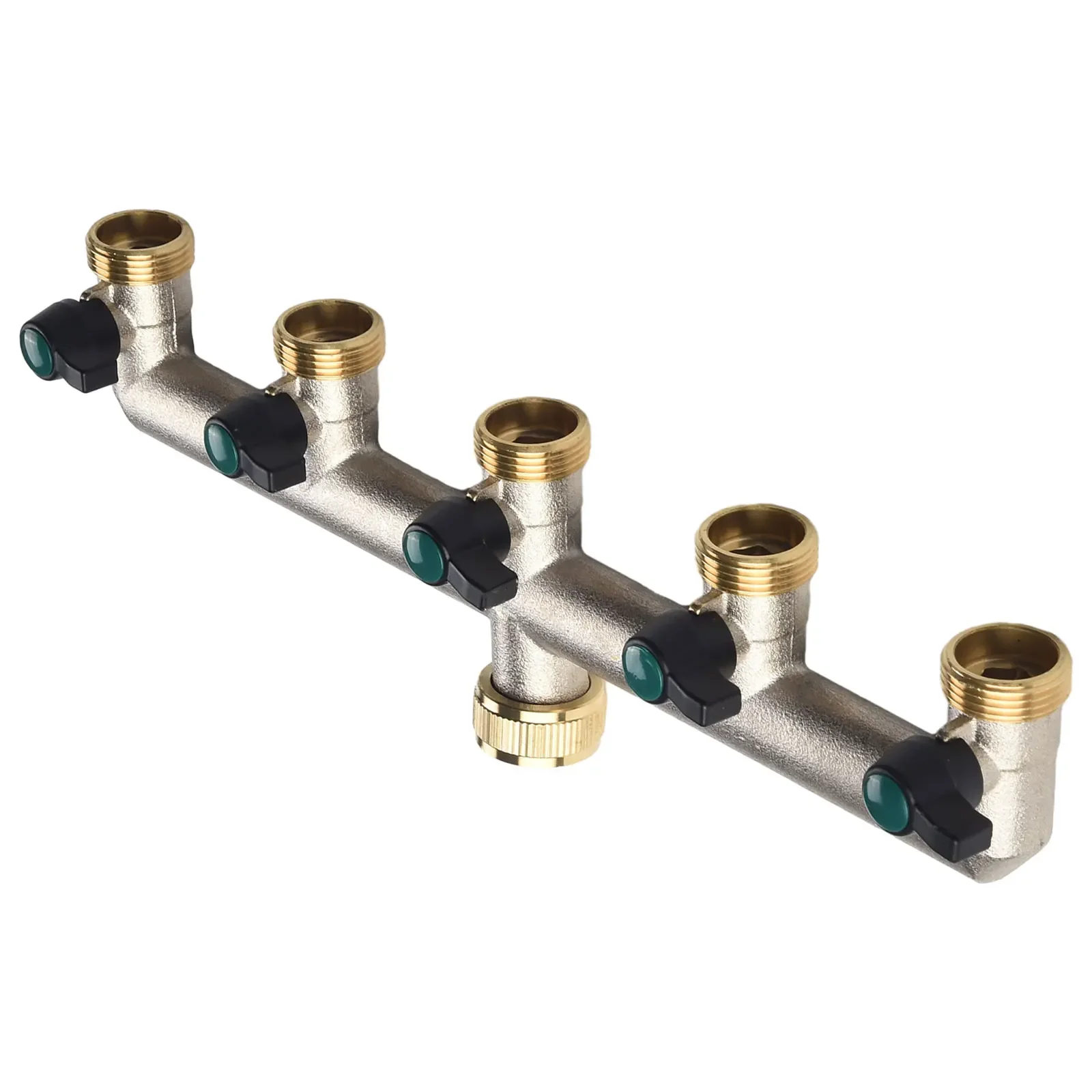 Water Distributor 5-way Distributor 0 - 10 Bar 0 - 90°C 1pcs 3/4 Inch 5 Garden Hose 5-way Brass Distributor Water Distributor