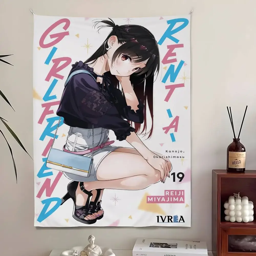 استئجار صديقة Chizuru Mizuhara نسيج غرفة نوم المعيشة بار حديقة في الهواء الطلق ستوكات مهرجان الديكور خلفية راية