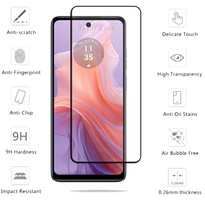 4 Stück für Moto E14 Glas Motorola Moto E14 E 14 gehärtetes Glas Schutz Voll abdeckung Kleber 9h Displays chutz folie Moto E14