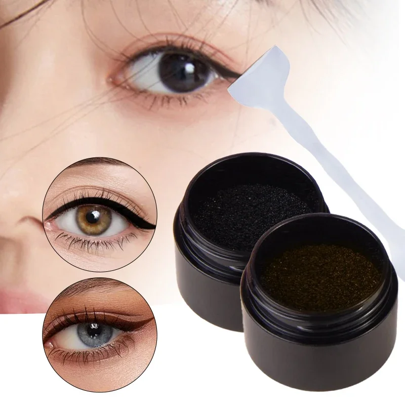 مقاوم للماء السفلى رمش ختم مجموعة جديدة سهلة الاستخدام سريعة الجافة العين اينر المحمولة 0.01 مللي متر تلميح أقل لاش ختم مع الحبر 2 في 1