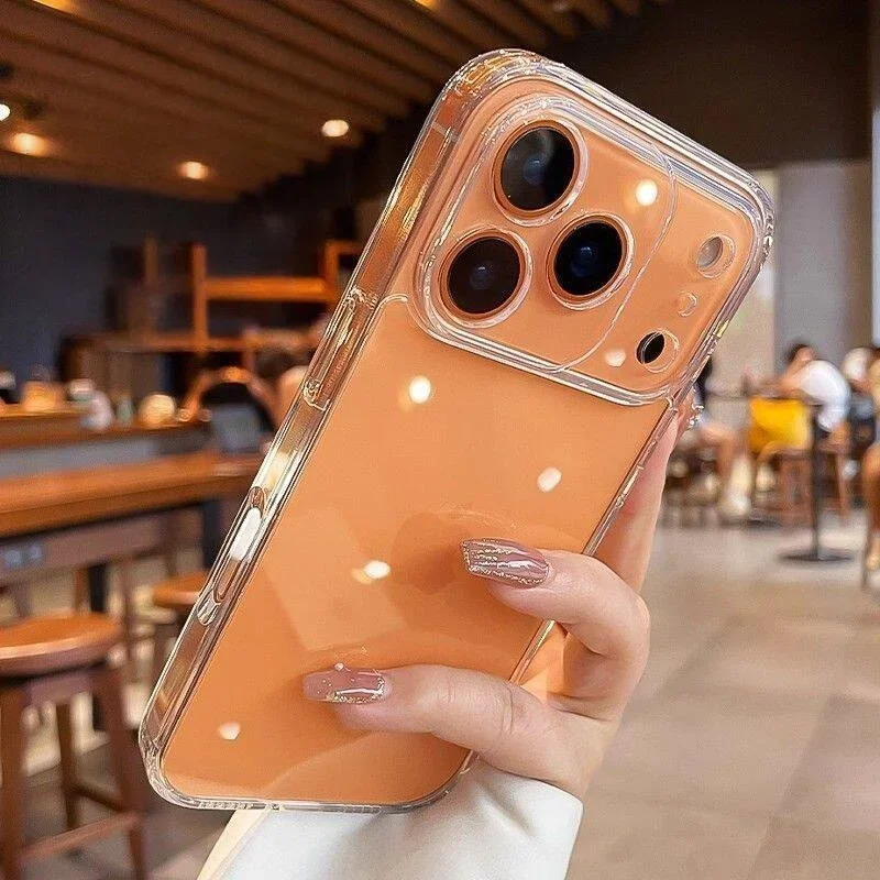 غطاء سيليكون شفاف لهاتف آيفون 17 برو ماكس 17 اير 16 15 14 12 13 11 برو ماكس 16e X 16 Plus 13 حافظة هاتف صغيرة ناعمة شفافة #1