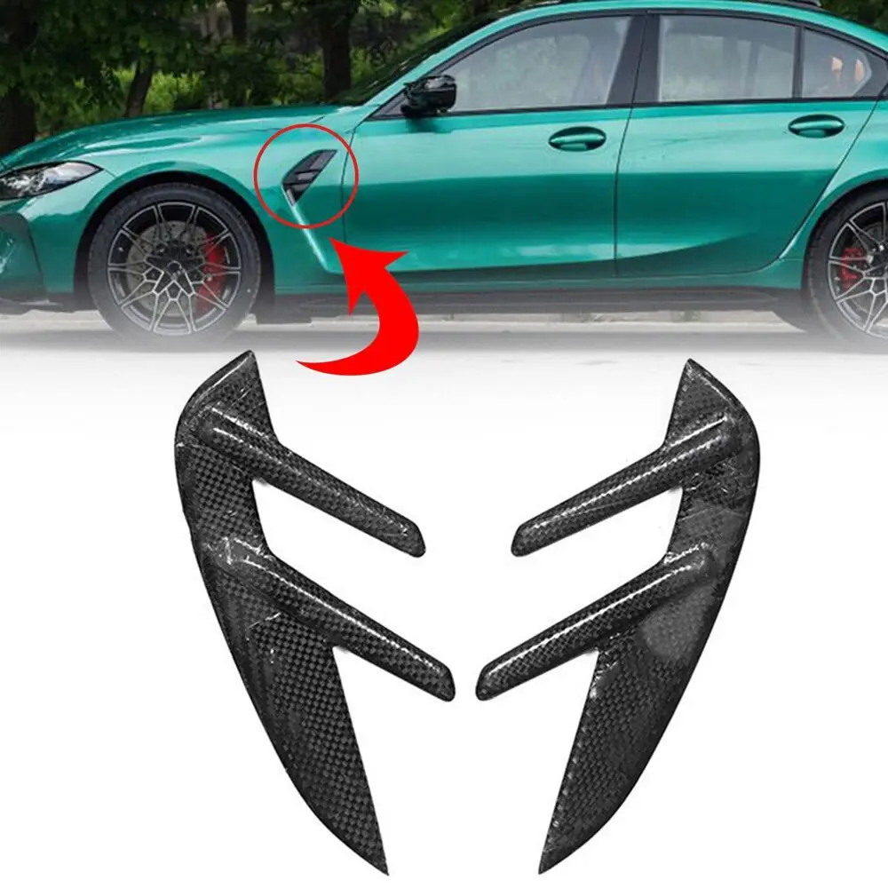 Carbon Fiber Car Side Fender Air Vent Cover For BMW G82 G83 M4 2020-22