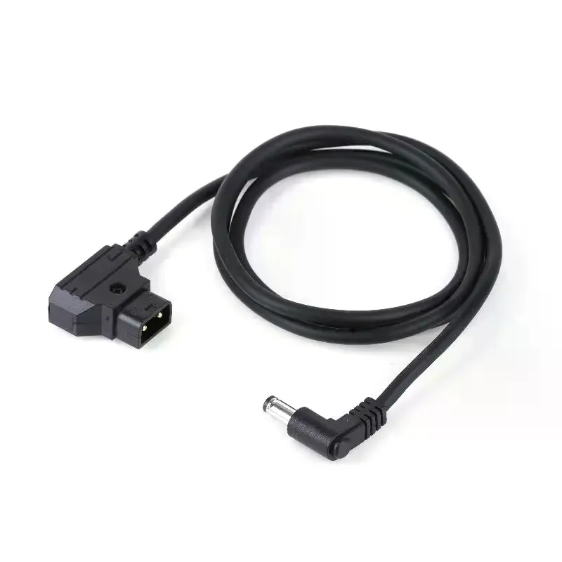 Power Tap D-Tap Male To Right Angle DC 5.5x2.5mm Power Cable For Rig Power V-Mount Anton, Camera Monitor Cord