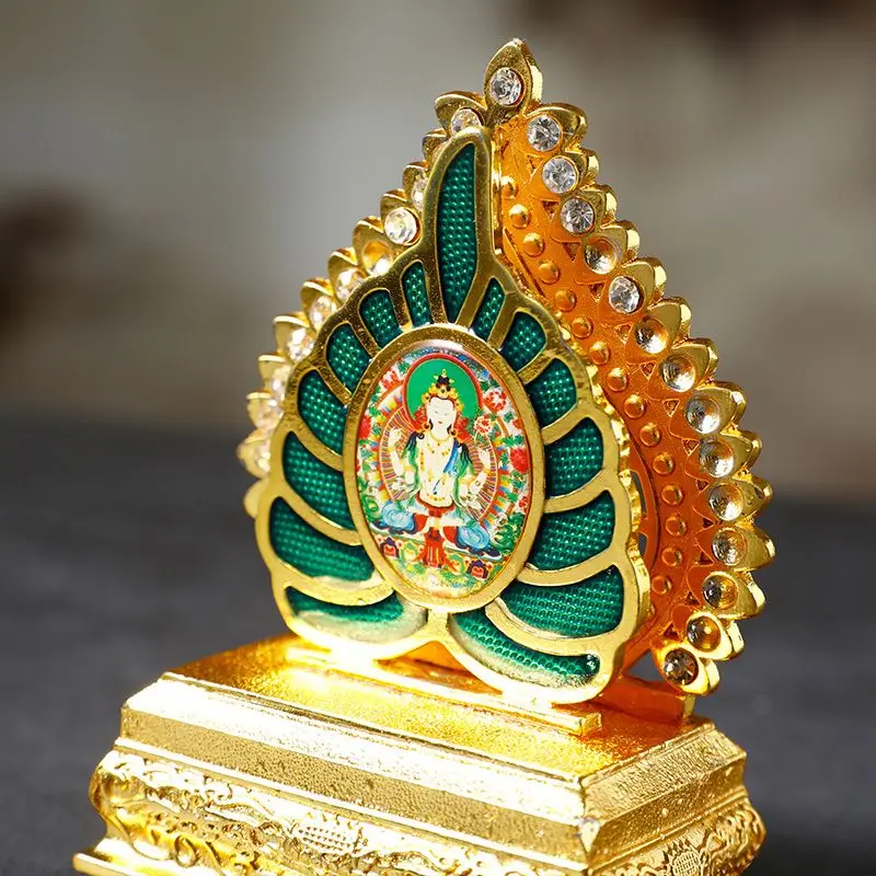 Image 4: Décorations de voiture exquises : Statues de Bouddha pour la prospérité et la sécurité – Petites figurines de Bouddha