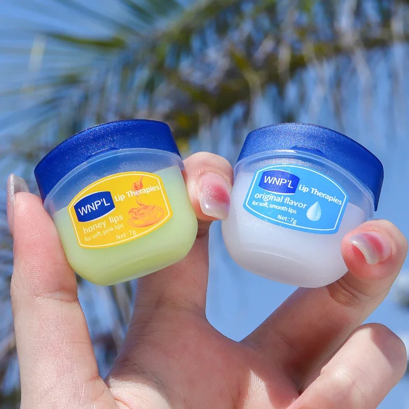 Baume Hydratant à Base de Vaseline pour Maquillage, Série Fruit Non Collant, Traitement Anti-Craquelé, 1 Pièce